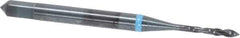 Emuge - #1-72 UNF 2 Flute 3B Modified Bottoming Spiral Flute Tap - Cobalt, Oxide Finish, 1.772" OAL, Right Hand Flute, Right Hand Thread, Series Enorm-VA - Apex Tool & Supply