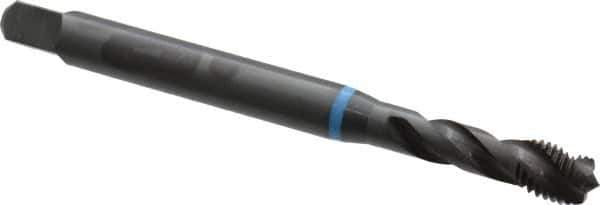Emuge - 5/16-24 UNF 3 Flute 2B Modified Bottoming Spiral Flute Tap - Cobalt, Oxide Finish, 3.543" OAL, Right Hand Flute, Right Hand Thread, Series Enorm-VA - Exact Industrial Supply