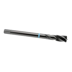 Emuge - 7/16-20 UNF 3 Flute 2B Modified Bottoming Spiral Flute Tap - Cobalt, Oxide Finish, 3.937" OAL, Right Hand Flute, Right Hand Thread, Series Enorm-VA - Apex Tool & Supply
