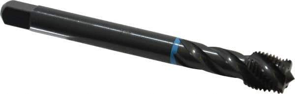 Emuge - 1/2-20 UNF 4 Flute 3B Modified Bottoming Spiral Flute Tap - Cobalt, Oxide Finish, 3.937" OAL, Right Hand Flute, Right Hand Thread, Series Enorm-VA - Apex Tool & Supply
