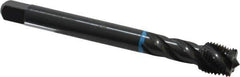 Emuge - 1/2-20 UNF 4 Flute 3B Modified Bottoming Spiral Flute Tap - Cobalt, Oxide Finish, 3.937" OAL, Right Hand Flute, Right Hand Thread, Series Enorm-VA - Apex Tool & Supply