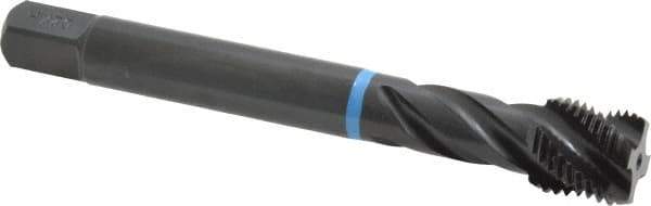 Emuge - 9/16-18 UNF 4 Flute 2B Modified Bottoming Spiral Flute Tap - Cobalt, Oxide Finish, 3.937" OAL, Right Hand Flute, Right Hand Thread, Series Enorm-VA - Apex Tool & Supply