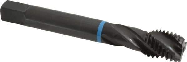 Emuge - 3/4-10 UNC 3 Flute 3B Modified Bottoming Spiral Flute Tap - Cobalt, Oxide Finish, 4.921" OAL, Right Hand Flute, Right Hand Thread, Series Enorm-VA - Apex Tool & Supply