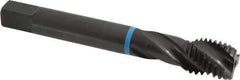 Emuge - 3/4-10 UNC 3 Flute 3B Modified Bottoming Spiral Flute Tap - Cobalt, Oxide Finish, 4.921" OAL, Right Hand Flute, Right Hand Thread, Series Enorm-VA - Apex Tool & Supply