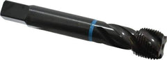 Emuge - 3/4-16 UNF 4 Flute 2B Modified Bottoming Spiral Flute Tap - Cobalt, Oxide Finish, 4.331" OAL, Right Hand Flute, Right Hand Thread, Series Enorm-VA - Apex Tool & Supply