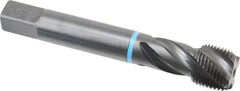 Emuge - 3/4-16 UNF 4 Flute 3B Modified Bottoming Spiral Flute Tap - Cobalt, Oxide Finish, 4.331" OAL, Right Hand Flute, Right Hand Thread, Series Enorm-VA - Apex Tool & Supply