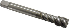 Emuge - 9/16-18 UNF 5 Flute 2B Bottoming Spiral Flute Tap - Cobalt, Bright Finish, 3.937" OAL, Right Hand Flute, Right Hand Thread, Series Enorm Z - Apex Tool & Supply