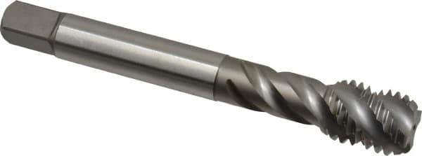 Emuge - 5/8-11 UNC 4 Flute 2B Bottoming Spiral Flute Tap - Cobalt, Bright Finish, 4.331" OAL, Right Hand Flute, Right Hand Thread, Series Enorm Z - Apex Tool & Supply