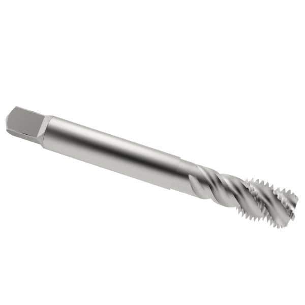 Emuge - 3/4-10 UNC 4 Flute 2B Bottoming Spiral Flute Tap - Cobalt, Bright Finish, 4.921" OAL, Right Hand Flute, Right Hand Thread, Series Enorm Z - Apex Tool & Supply