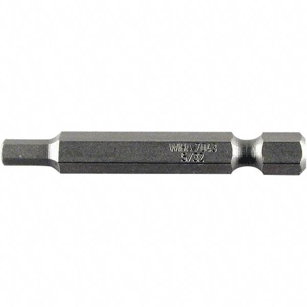 Wiha - 2.5mm Hex Power Bit - 1/4" Drive, 50mm OAL - Apex Tool & Supply