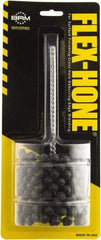 Brush Research Mfg. - 1-7/8" to 2-1/8" Bore Diam, 60 Grit, Zirconia Alumina Flexible Hone - Coarse, 8" OAL - Apex Tool & Supply