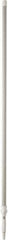 Vikan - 115 x 1-1/4" Aluminum Squeegee Handle - European Threaded Connection, White, Telescoping - Apex Tool & Supply