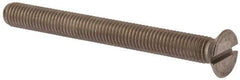 Value Collection - M10x1.50 Metric Coarse, 100mm OAL Slotted Drive Machine Screw - Flat Head, Grade 316 & A4 Stainless Steel, Uncoated, Without Washer - Apex Tool & Supply