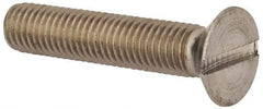 Value Collection - M12x1.75, 60mm OAL Slotted Drive Machine Screw - Flat Head, Grade 316 & A4 Stainless Steel, Uncoated, Without Washer - Apex Tool & Supply