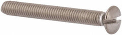Value Collection - M3x0.50, 25mm OAL Slotted Drive Machine Screw - Oval Head, Grade 316 & A4 Stainless Steel, Uncoated, Without Washer - Apex Tool & Supply