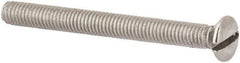 Value Collection - M3x0.50 Metric Coarse, 30mm OAL Slotted Drive Machine Screw - Oval Head, Grade 316 & A4 Stainless Steel, Uncoated, Without Washer - Apex Tool & Supply