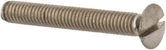 Value Collection - M4x0.70 Metric Coarse, 30mm OAL Slotted Drive Machine Screw - Oval Head, Grade 316 & A4 Stainless Steel, Uncoated, Without Washer - Apex Tool & Supply