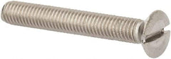Value Collection - M5x0.80 Metric Coarse, 35mm OAL Slotted Drive Machine Screw - Oval Head, Grade 316 & A4 Stainless Steel, Uncoated, Without Washer - Apex Tool & Supply