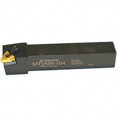 Tool-Flo - Right Hand Cut, 1-1/4" Shank Width x 1-1/4" Shank Height Indexable Threading Toolholder - 7" OAL, LDS 54 Insert Compatibility, MTVN Toolholder - Apex Tool & Supply