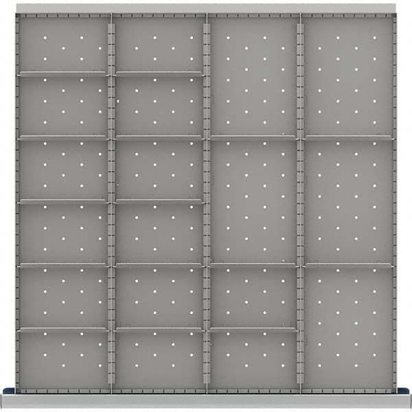 LISTA - 19-Compartment Drawer Divider Layout for 3.15" High Drawers - Apex Tool & Supply