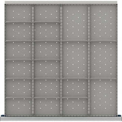 LISTA - 19-Compartment Drawer Divider Layout for 3.15" High Drawers - Apex Tool & Supply