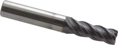 ProMax - 11/32", 4 Flute, Single End, Solid Carbide, 0.02" Corner Radius End Mill - 2-1/2" OAL, 40° Helix, Right Hand Flute, 7/8" LOC, Right Hand Cut - Apex Tool & Supply