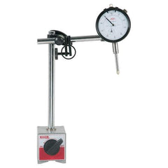 SPI - 0.001" Graduation, 0-100 Dial Reading, Dial Indicator & Base Kit - 63mm Base Length x 50mm Base Width x 55mm Base Height, 2-1/4" Dial Diam - Apex Tool & Supply