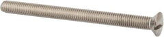 Value Collection - M8x1.25 Metric Coarse, 100mm OAL Slotted Drive Machine Screw - Oval Head, Grade 316 & A4 Stainless Steel, Uncoated, Without Washer - Apex Tool & Supply