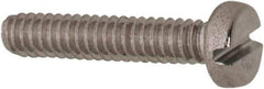 Value Collection - M1.6x0.35 Metric Coarse, 8mm Length Under Head Slotted Drive Machine Screw - Fillister Head, Grade 316 & A4 Stainless Steel, Uncoated, Without Washer - Apex Tool & Supply