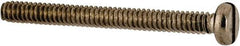 Value Collection - M1.6x0.35 Metric Coarse, 16mm Length Under Head Slotted Drive Machine Screw - Fillister Head, Grade 316 & A4 Stainless Steel, Uncoated, Without Washer - Apex Tool & Supply