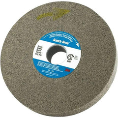 3M - 6" Diam, 0.37" Face Width, 1" Center Hole, Fine Grade, Silicon Carbide Deburring Wheel - Convolute, Density 8 Grade - Apex Tool & Supply