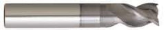 Niagara Cutter - 3/8", 3 Flute, Single End, Solid Carbide, 0.015" Corner Radius End Mill - 2-1/2" OAL, 40° Helix, Right Hand Flute, 1/2" LOC, Right Hand Cut, 7/8" Extended Reach - Apex Tool & Supply