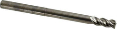 Niagara Cutter - 3/8", 3/4" LOC, 3/8" Shank Diam, 5" OAL, 3 Flute, Solid Carbide Square End Mill - Single End, Uncoated, Spiral Flute, 45° Helix, Centercutting, Right Hand Cut, Right Hand Flute, Series AN345 - Apex Tool & Supply