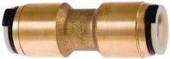 Watts - 1 x 3/4" Outside Diam, Lead Free Brass Push-to-Connect Tube Union - 250 Max psi, Tube to Tube Connection, EPDM O-Ring, Lead-Free - Apex Tool & Supply