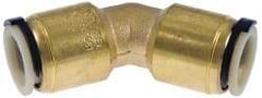 Watts - 1/2" Outside Diam, Lead Free Brass Push-to-Connect Tube 45° Union Elbow - 250 Max psi, Tube to Tube Connection, EPDM O-Ring, Lead-Free - Apex Tool & Supply