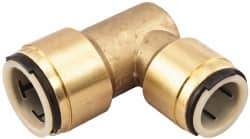 Watts - 1 x 3/4" Tube OD, Lead Free Brass Push-to-Connect Tube Union Elbow - Tube to Tube Connection, 250 Max psi, EPDM O-Ring - Apex Tool & Supply