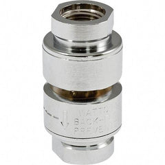 Watts - Vacuum-Breaker Valves Type: Dual Check Material: Chrome Plated Brass - Apex Tool & Supply