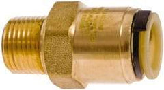 Watts - 3/4" Outside Diam, 3/4 NPT, Lead Free Brass Push-to-Connect Tube Male Connector - 250 Max psi, Tube to Tube Male Connection, EPDM O-Ring, Lead-Free - Apex Tool & Supply