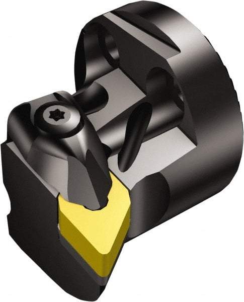 Sandvik Coromant - Left Hand Cut, Size 40, DNMG 150608 Insert Compatiblity, Internal Modular Turning & Profiling Cutting Unit Head - 27mm Ctr to Cutting Edge, 32mm Head Length, Through Coolant, Series T-Max P - Apex Tool & Supply