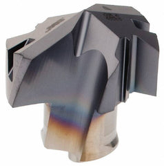 Iscar - Series ICP, 0.988" Diam Grade IC908 140° Replaceable Drill Tip - Carbide, TiAlN Finish, 25 Seat Size, Through Coolant - Apex Tool & Supply