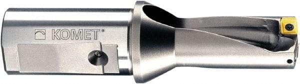 Komet - 4.724" Max Drill Depth, 3xD, 1-9/16" Diam, Indexable Insert Drill - 2 Inserts, 1-1/4" Shank Diam, Straight Shank - Apex Tool & Supply