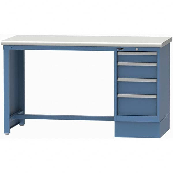LISTA - Stationary Work Benches, Tables Type: Workstation Top Material: Plastic Laminate - Apex Tool & Supply