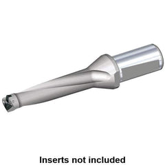 Kennametal - 88mm Max Drill Depth, 4xD, 22mm Diam, Indexable Insert Drill - 2 Inserts, 32mm Shank Diam, Whistle Notch Shank - Apex Tool & Supply