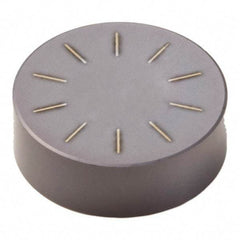 Seco - RNGN22 E Grade CBN010 PCBN Turning Insert - Round, 1/4" Inscr Circle, 1/8" Thick - Apex Tool & Supply