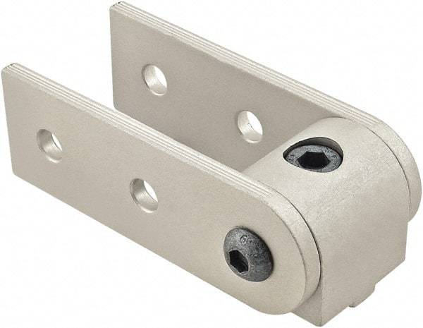 80/20 Inc. - 25mm Wide, Open Shelving 0° Pivot Nub Assembly - Aluminum, Clear Anodized Finish, 75mm Long, Use with 25 Series & Bolt Kit 75-3404 - Apex Tool & Supply