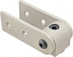 80/20 Inc. - 25mm Wide, Open Shelving 0° Pivot Nub Assembly - Aluminum, Clear Anodized Finish, 75mm Long, Use with 25 Series & Bolt Kit 75-3404 - Apex Tool & Supply