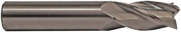 M.A. Ford - 5/8", 1-1/4" LOC, 5/8" Shank Diam, 3-1/2" OAL, 4 Flute, Solid Carbide Square End Mill - Single End, TiN Finish, Spiral Flute, 30° Helix, Centercutting, Right Hand Cut, Right Hand Flute - Apex Tool & Supply