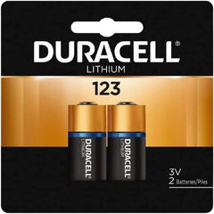 Duracell - Size 123A, Lithium, 2 Pack, Photo Battery - 3 Volts - Apex Tool & Supply