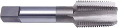 Vermont Tap & Die - 1 - 11-1/2 NPT, 5 Flute, Taper Chamfer, Bright Finish, High Speed Steel, Extension Pipe Tap - 5-1/4" OAL, 0.8" Shank Diam, 1-3/4" Thread Length, 0.843" Square Size, 3/16" Square Length, Regular Hook, Series 3180E - Apex Tool & Supply