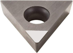 Seco - TCMW32.51 L1 Grade PCD20 Polycrystalline Diamond (PCD) Turning Insert - 60° Triangle, 3/8" Inscr Circle, 5/32" Thick, 1/64" Corner Radius - Apex Tool & Supply